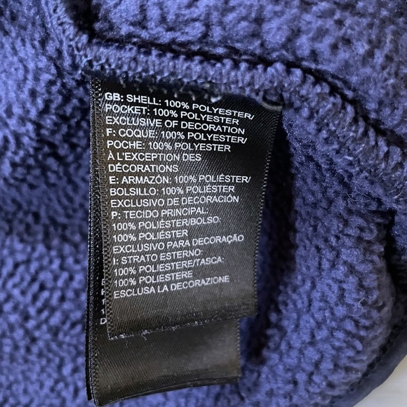 The North Face Boys’ Sherpa Fleece Navy Jacket - Picture 10 of 12